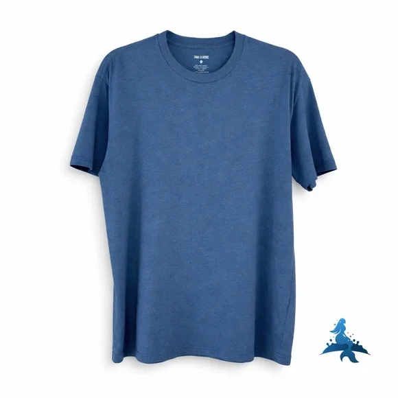 1245 True Classic Crewneck T-Shirt - Size L - Blue - Picture 1 of 12